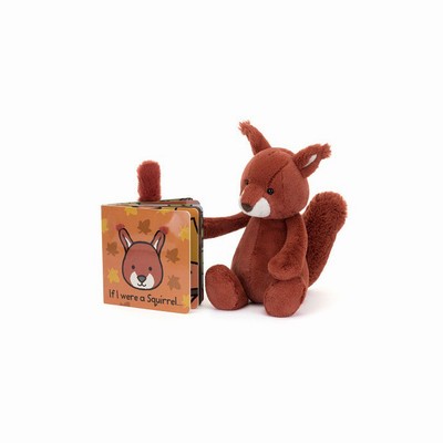 Jellycat If I Were a Eekhoorn Board and Bashful Eekhoorn Medium | UK3869571